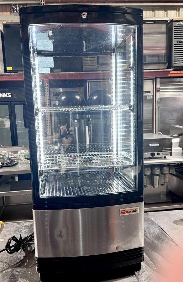 Used Turbo Air CRT772RN Diamond Show Case Pass-Thru Countertop Merchandiser