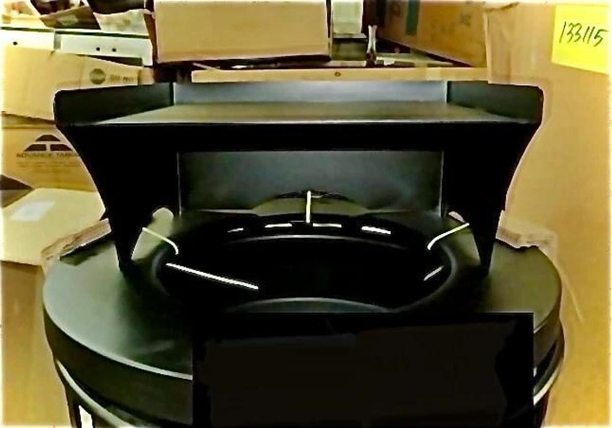 Alpine 38 Gallon Metal Commercial Indoor/Outdoor Waste Receptacle, Trash Can