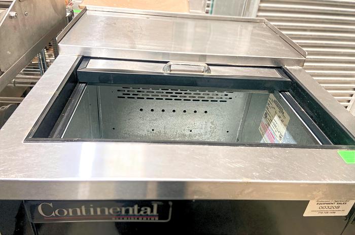 Used Continental 24" Slide-Top Bottle / Can Cooler, Chiller Beer, Mugs, Soft Drinks