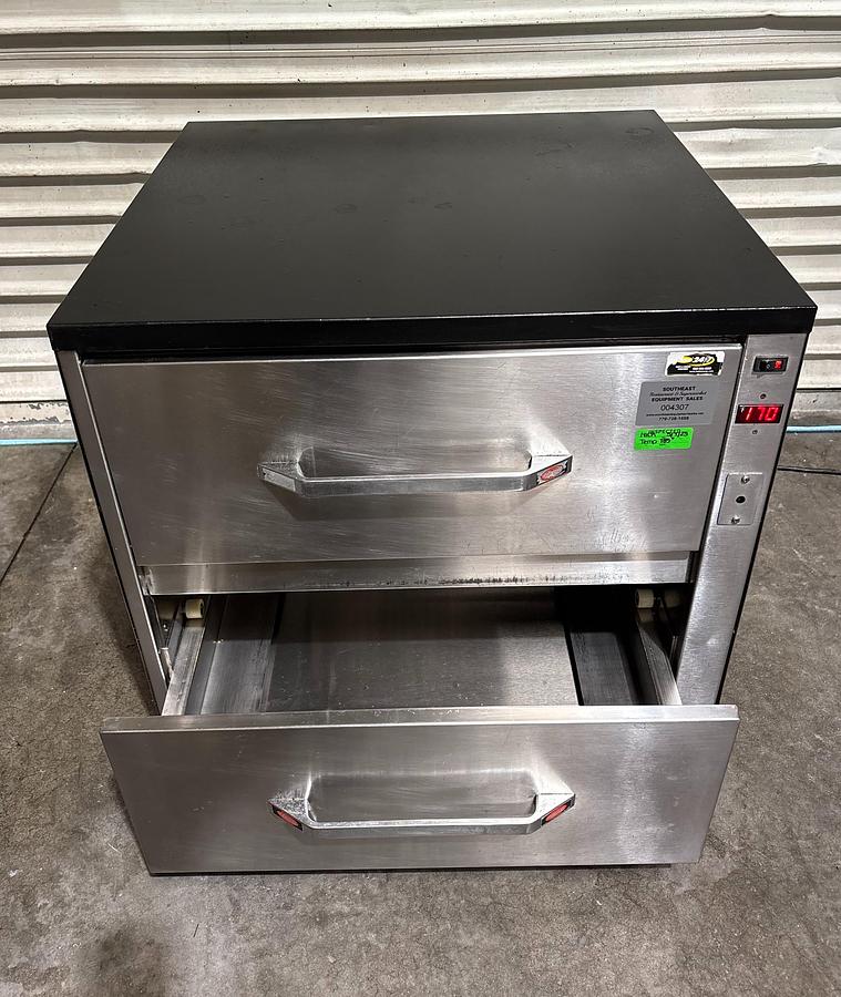 Used Hatco HDW-2 Freestanding Warming Drawer, (2) Compartments, 120v