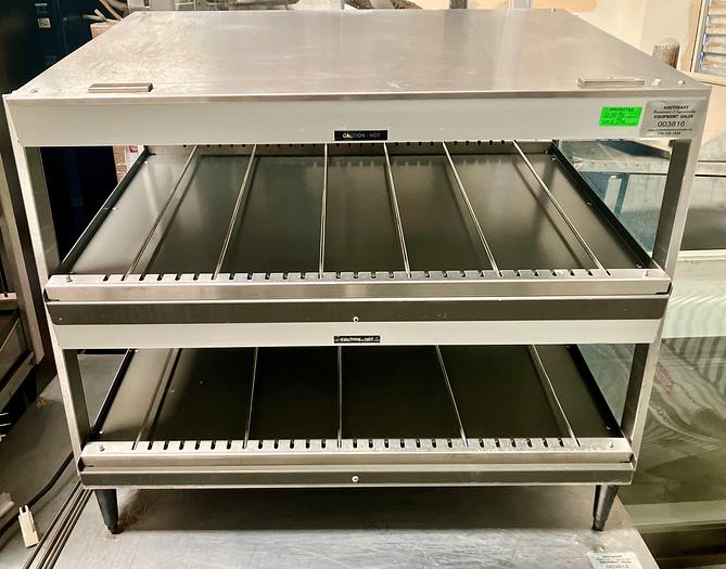 Used Hatco GRSDS-36D Glo-Ray 36" Slanted Double Shelf Merchandiser - 120V