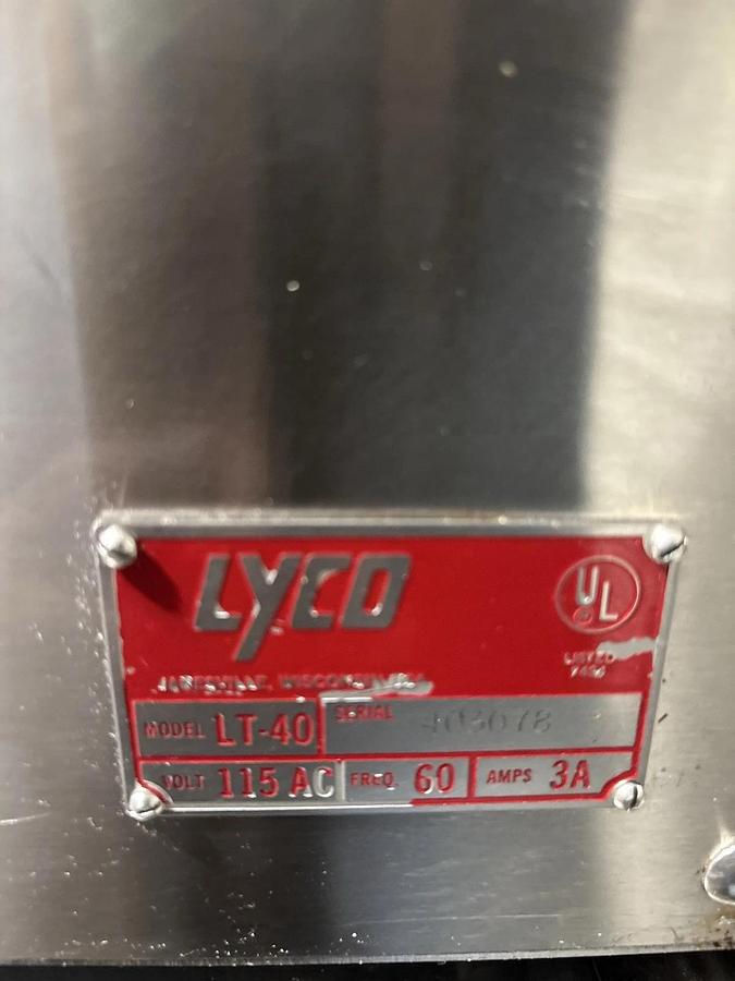 Used LYCO LT-40 Vacuum Marinator Tumbler