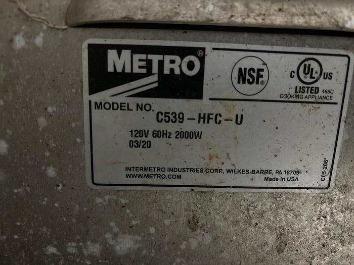 Used Metro C539-HFC-U C5 Full-Size Insulated Holding Cabinet w/Clear Door and Casters