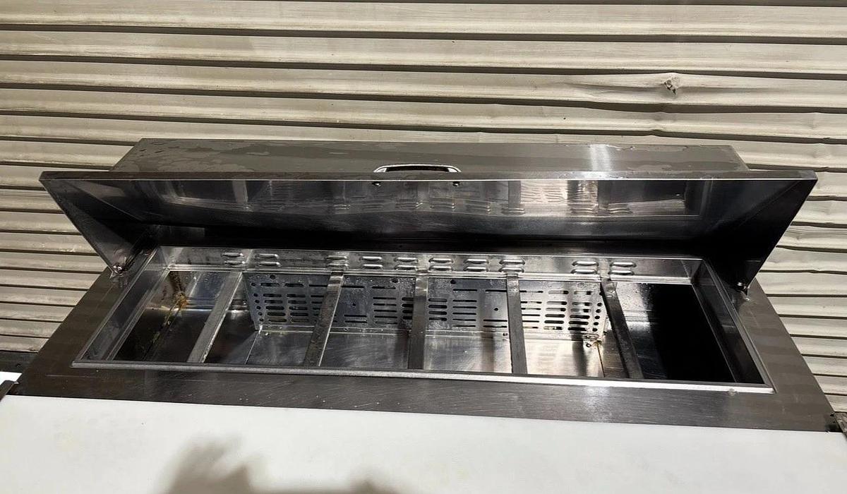 Used Turbo Air MST-48 48" M3 Series Sandwich/Salad Prep Table w/ Refrigerated Base