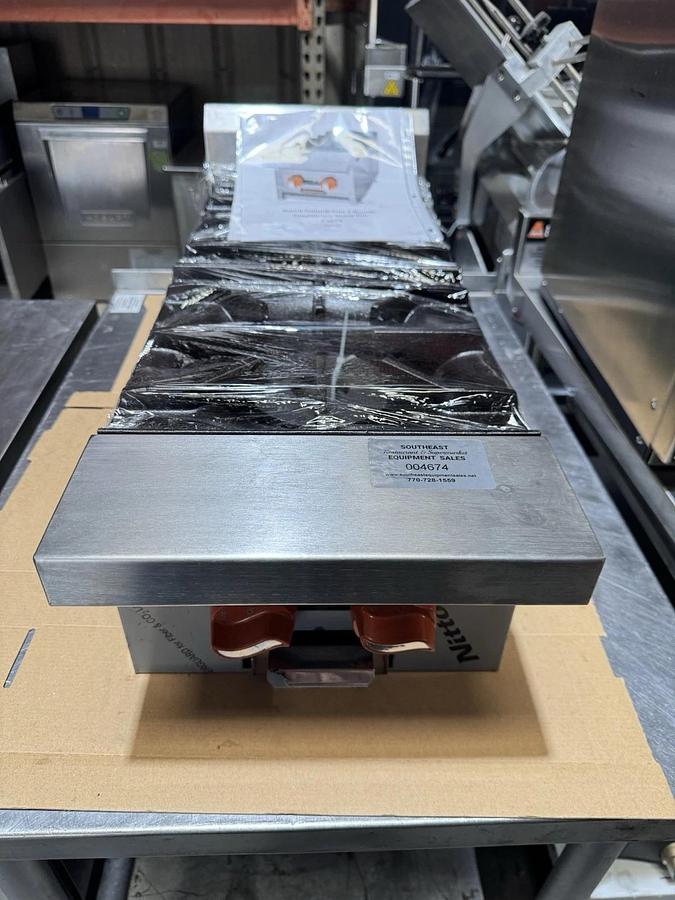 Sierra SRHP-2-12 12" Countertop Gas Hotplate 2 Burners, Manual Controls 50,000 BTU, NEW