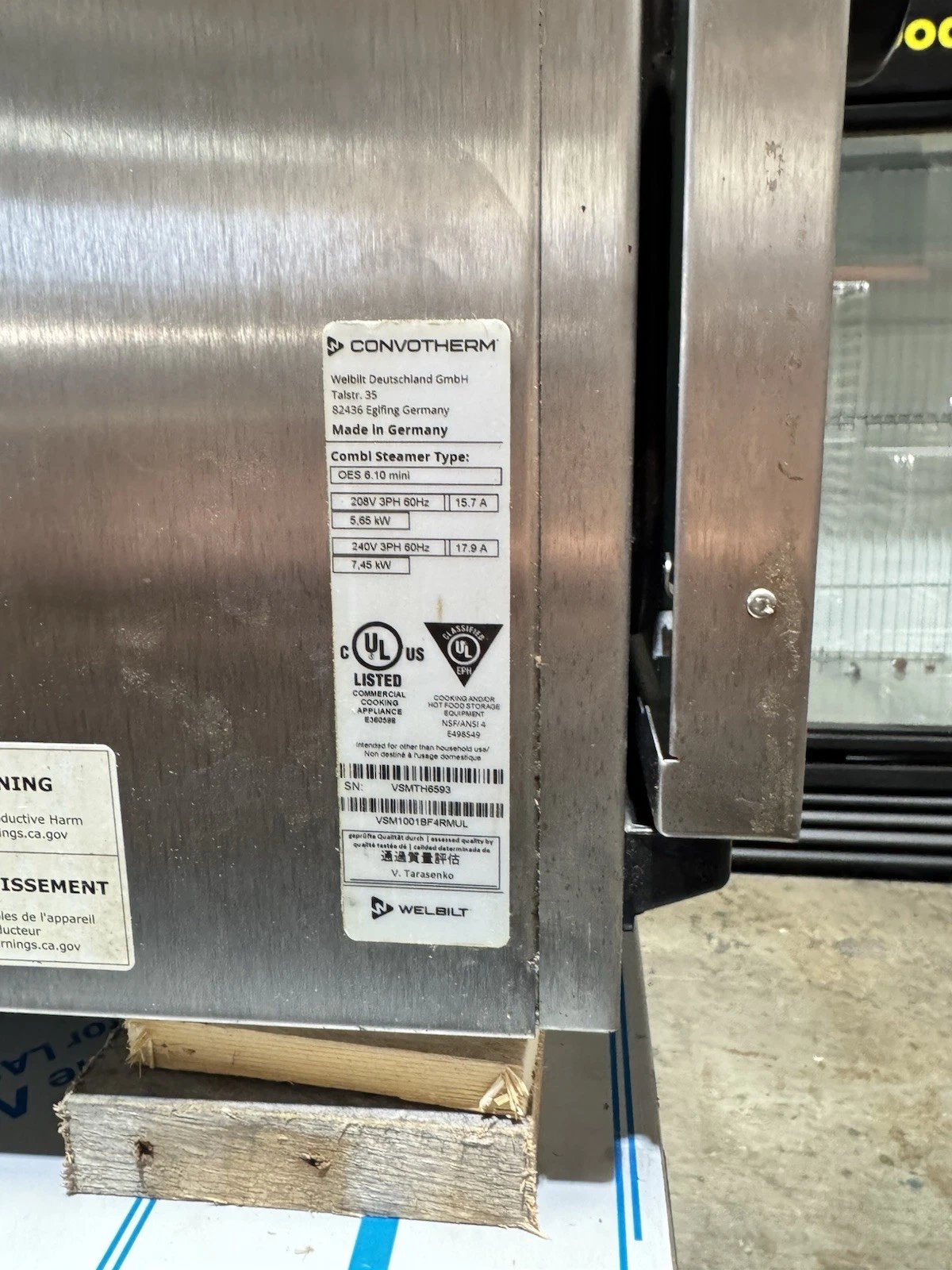 Used 2023 * Convotherm OES-6.10 Mini Electric Boilerless Combi Oven Steamer easyToUCH