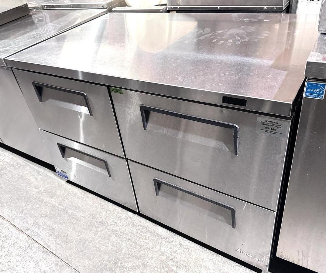 Used 2023 Turbo Air TUR-48SD-D4-N Super Deluxe 48" 4Drawers Undercounter Refrigerator