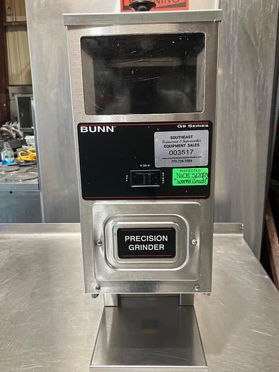 Used Bunn Portion Control Coffee Bean Grinder 05800.0001 G9HD Single
