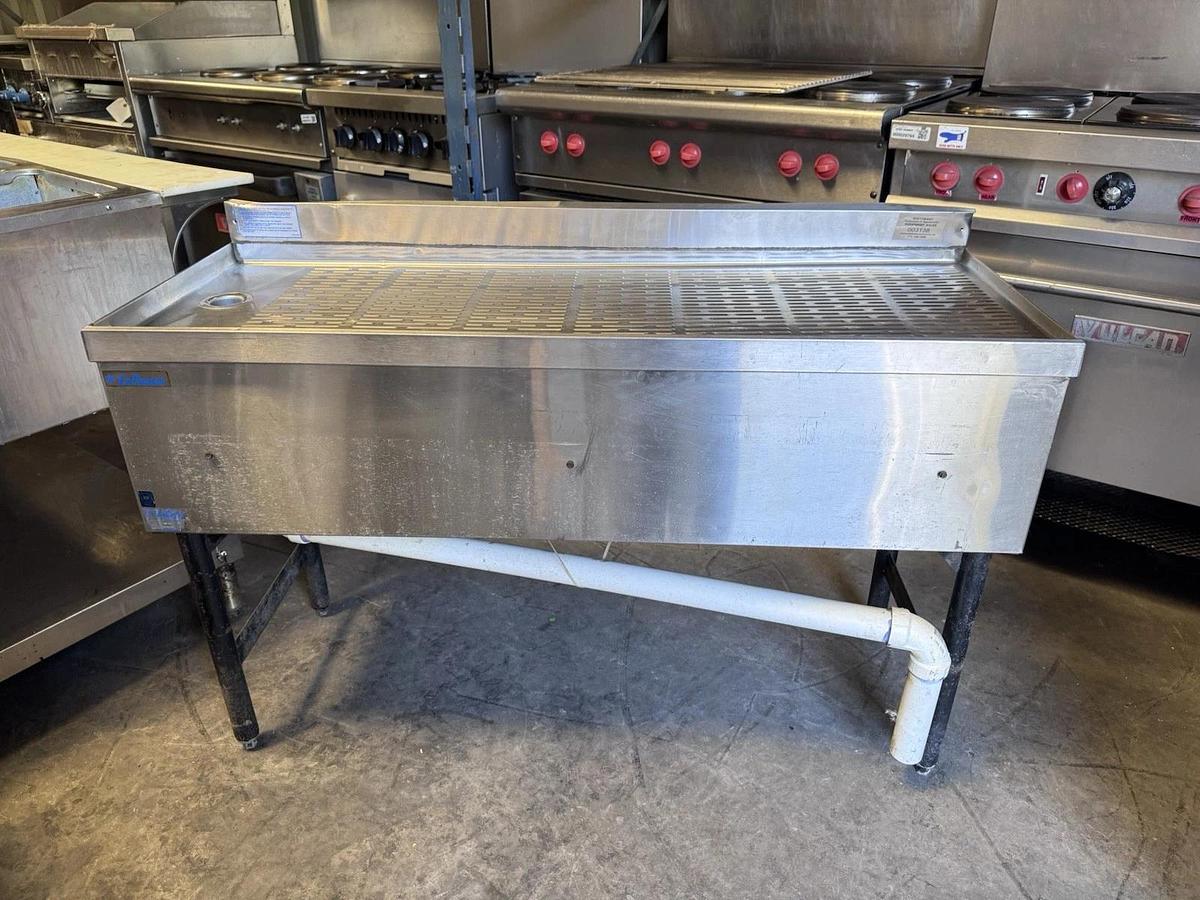 Used Underbar Drainboard Corrugated Top Stainless Steel NSF, Lacrosse 48"