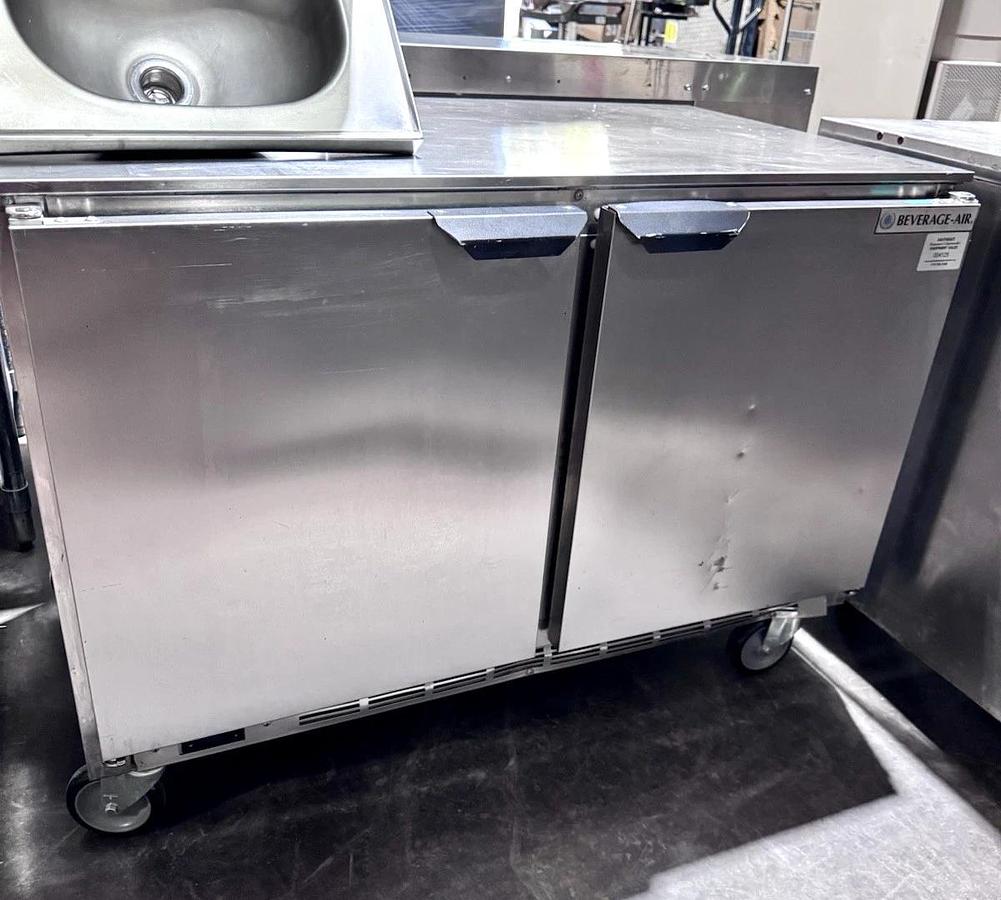 Used Beverage-Air UCR48AHC 48" Undercounter Stainless Steel Two Door Refrigerator