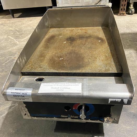 Used Star 615TF Star-Max Countertop 15in Thermostatic Gas Griddle
