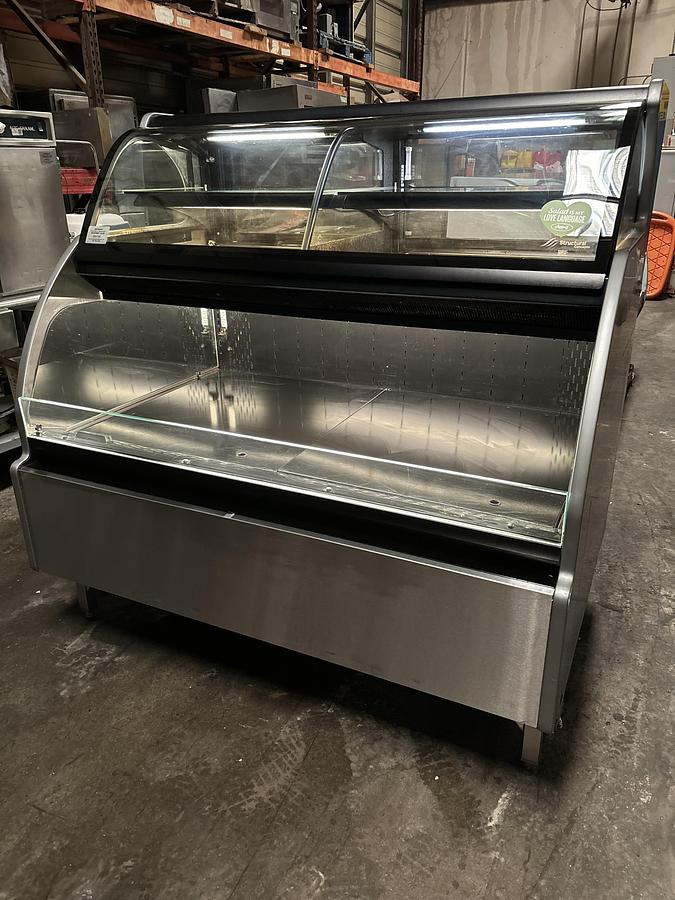Used Turbo Air TOMW50SBN 50 in Black Dual-Zone Refrigerated Display Case - NICE!!