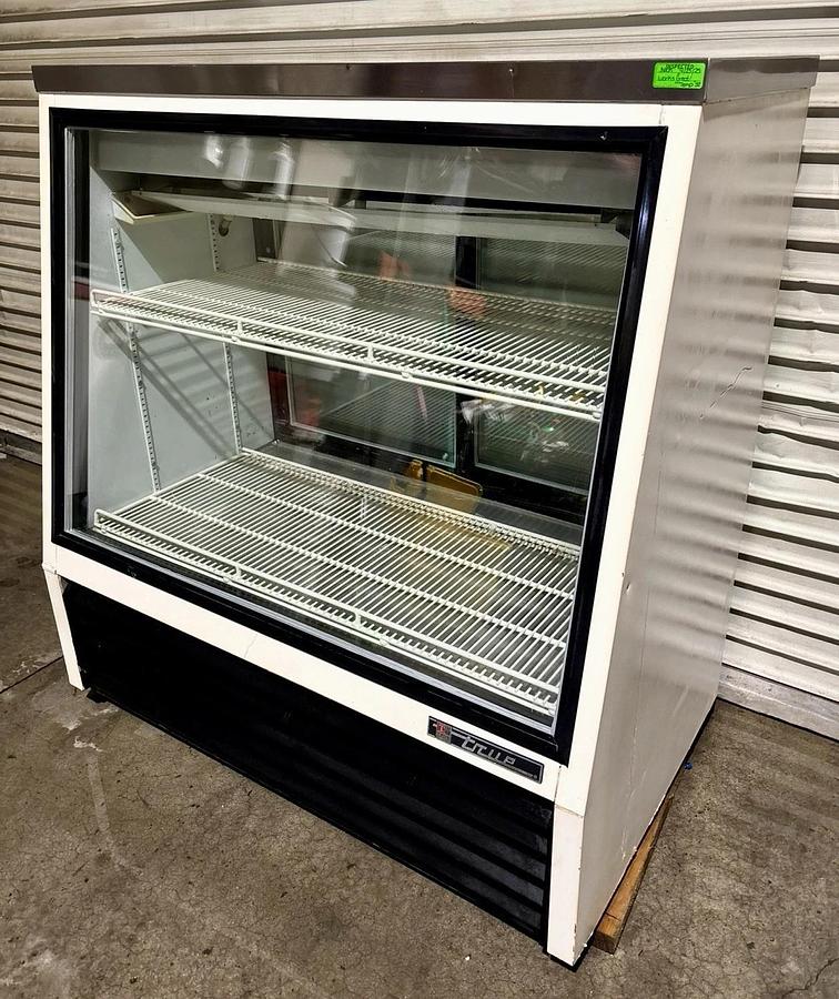 Used TRUE SID-48-2 48" Refrigerated Fresh Meat, Deli, Gravity Coil Display Case