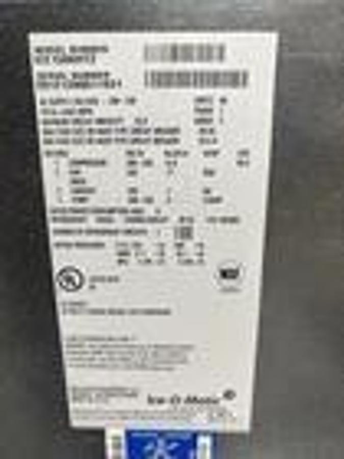 Used Ice-O-Matic 1430 lb. 30" Air Cooled Half Dice Cube Ice Machine, ICE1506HT