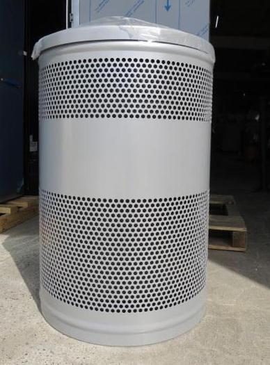 Used New* 51 Gallon Round Perforated Waste Receptacle w/ Insert