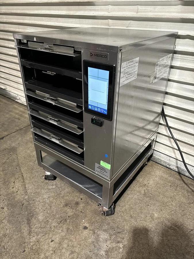Used Merco MHC-54 SNT1T Pass Through Holding Warming Cabinet on Stand Digital