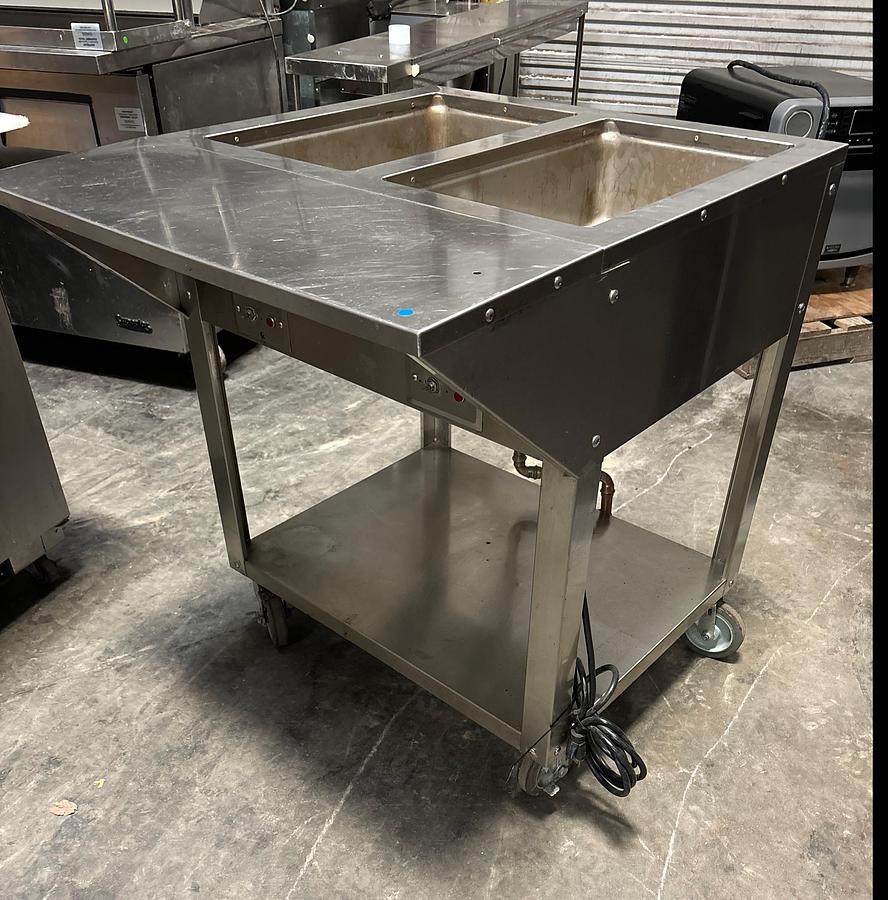 Used Piper DB-2-HF Two-Well Electric Hot Food Steam Table Buffet