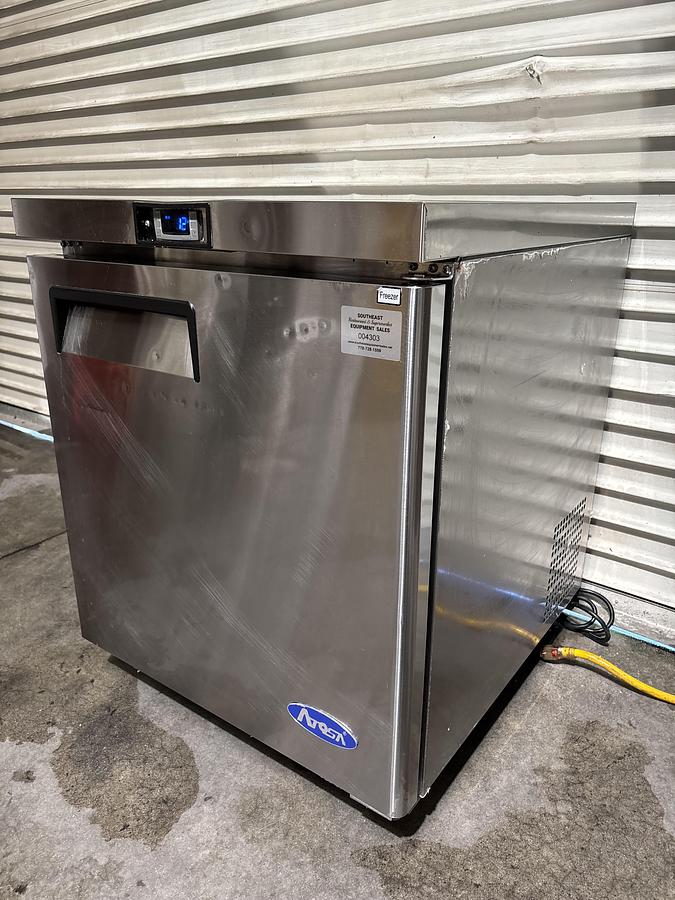 Used 2023 Atosa MGF8405GR Stainless Undercounter Freezer Reach-in One-section 120V