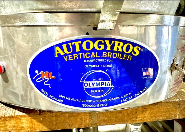 Used AUTOGYROS 4LE 65 lb. Vertical Gyro Broiler - 208V Tested - Works Great!