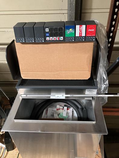 Used New Lancer Drop In Ice Cooled Soft Drink Dispenser - 100 lb Capacity, Cup Fill