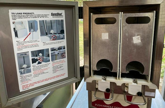 Used SURE SHOT AC20 REFRIGERATED MILK/CREAM DISPENSER - BAG-N-BOX