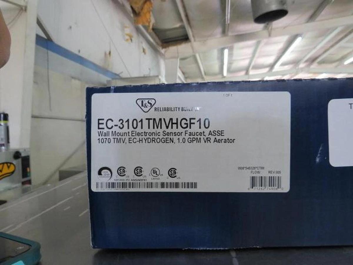 New* T&S ChekPoint™ Electronic Faucet Deck Mount Hydrogen, EC-3100TMVHGF10