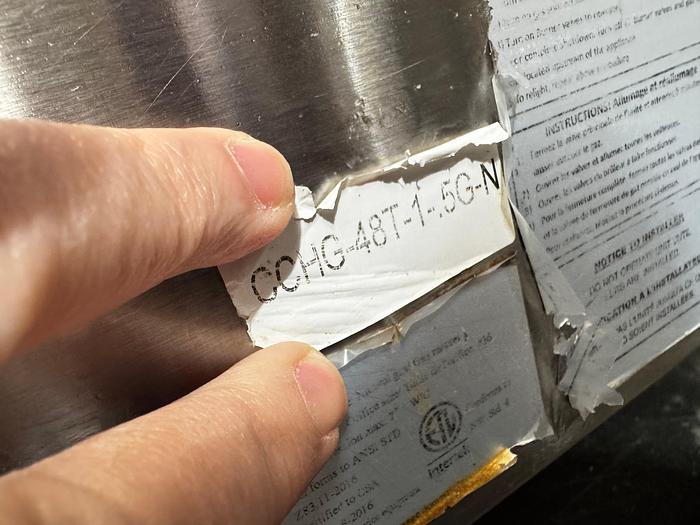 Used Comstock-Castle HG48T 48" Smooth/Grooved Gas Griddle with Thermostat Control