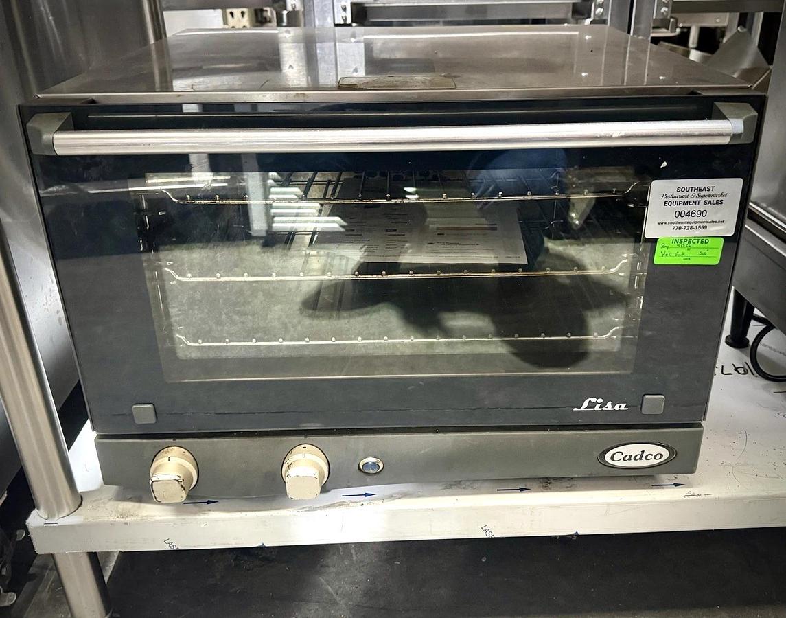 Used Cadco XFA013 3-Rack Half Size Medium Duty Countertop Convection Oven, 120V