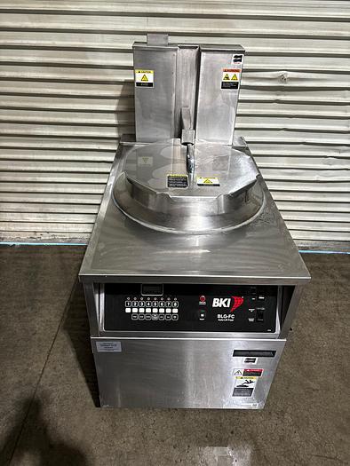 Used BKI BLG-FC 75 Lb. Gas Fryer with Basket Lift and Filtration