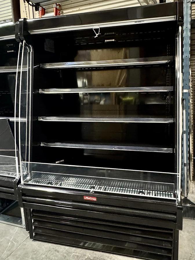 Used Howard-McCray 39" Vertical Open-Air Grab-N-Go Cooler, 4-Deck LED, HALF-PRICE, USED 6 MON.