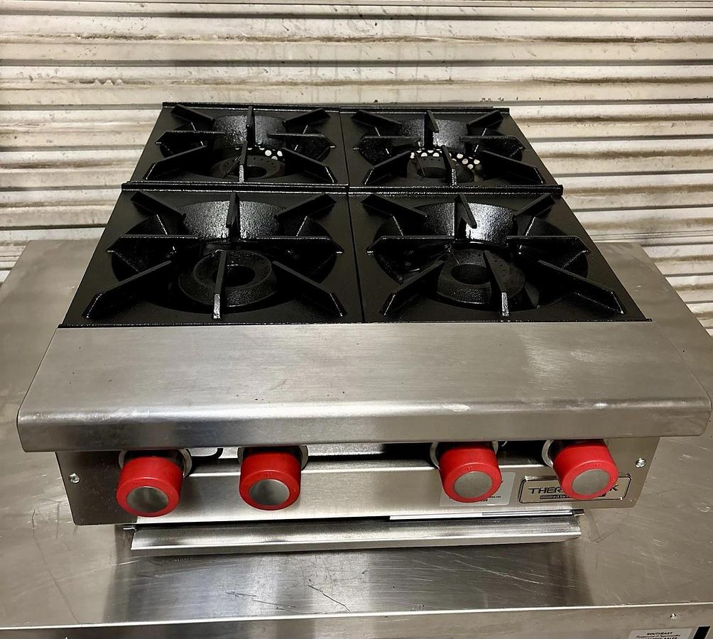 Therma-Tek TCHP24-4L 24-inch 4-Burner Countertop Gas Hot Plate - LP Propane - NEW