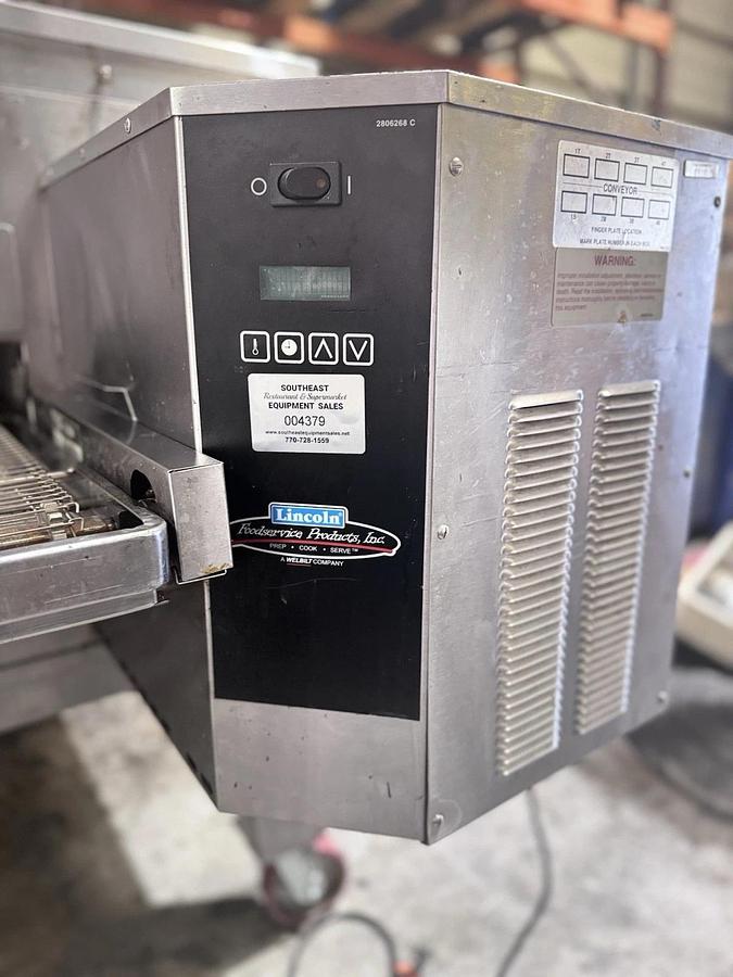 Used Lincoln Impinger 1450 Single Deck Gas Fired Conveyor Pizza Oven 78"
