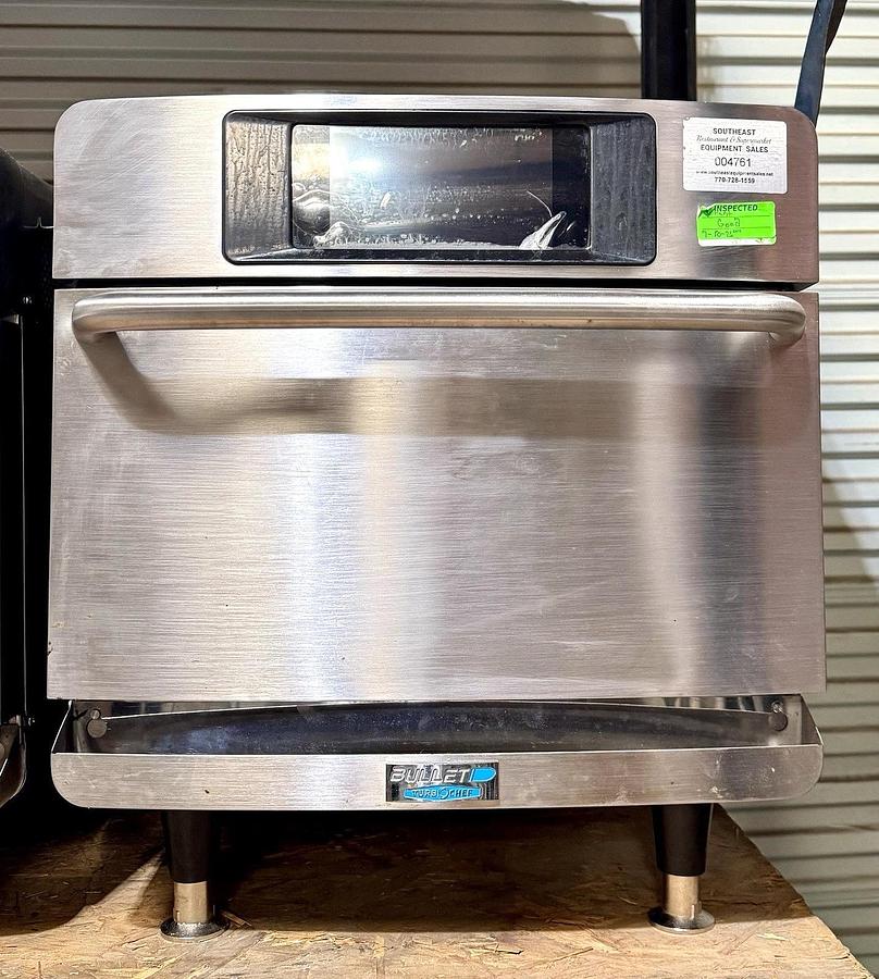 Used 2024 TurboChef Bullet Rapid Cook Ventless Oven, Stores 256 Recipes, 208/240, 1Ph