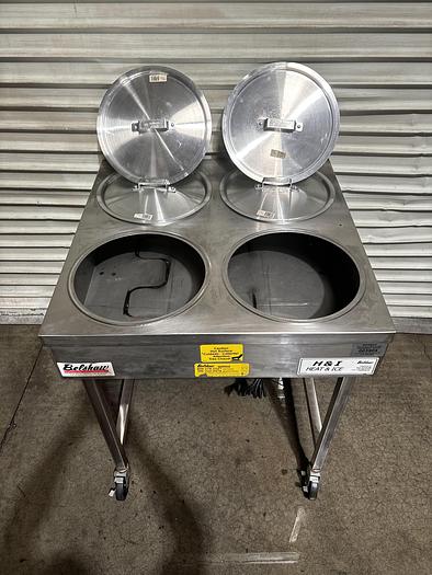Used Belshaw H&I- 4 Heat & Ice bowl Icer Table 208V/1Ph w/Lids