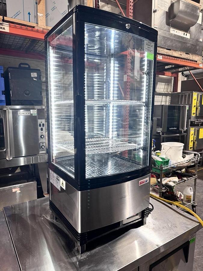 Used Turbo Air CRT772RN Diamond Show Case Pass-Thru Countertop Merchandiser