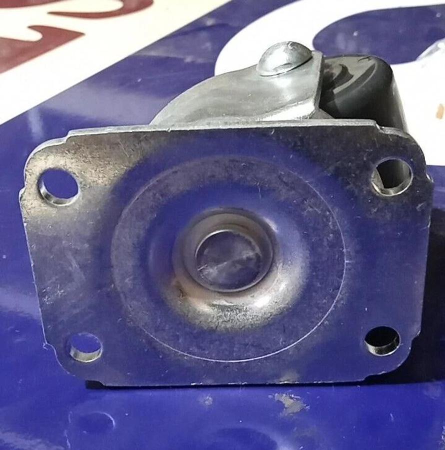 Used Heavy-Duty Swivel Plate Caster Non-Marking Hard Rubber Wheel 2"Wx3''H 250lb cap