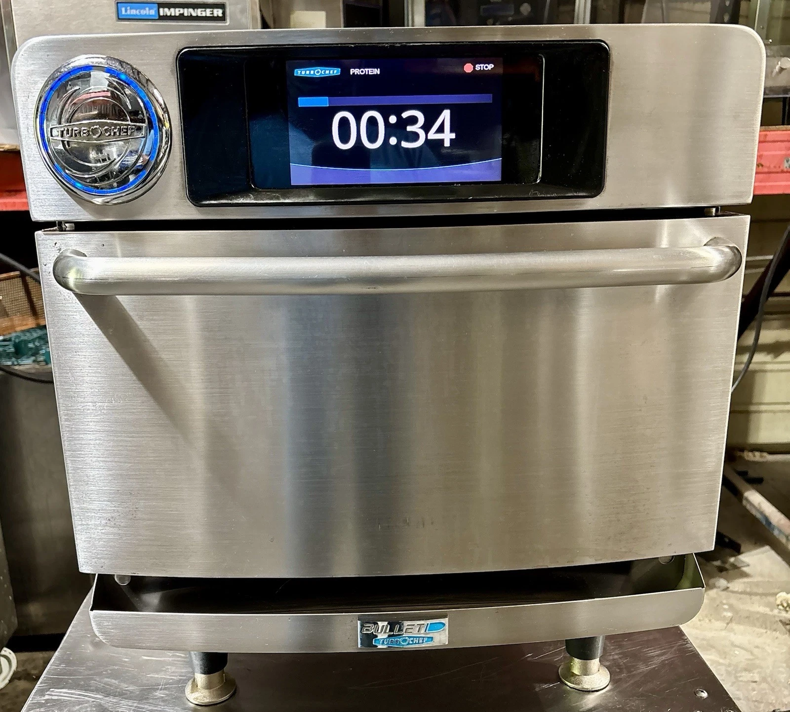 Used TurboChef Bullet Rapid Cook Ventless Oven, Stores 256 Recipes, 208/240, 1Ph