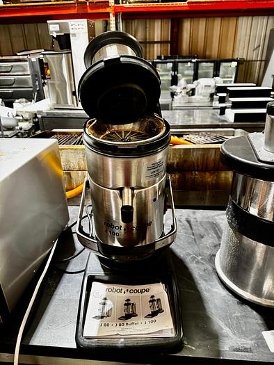 Used Robot Coupe J100 Continuous Pulp Ejection Juicer, Silver