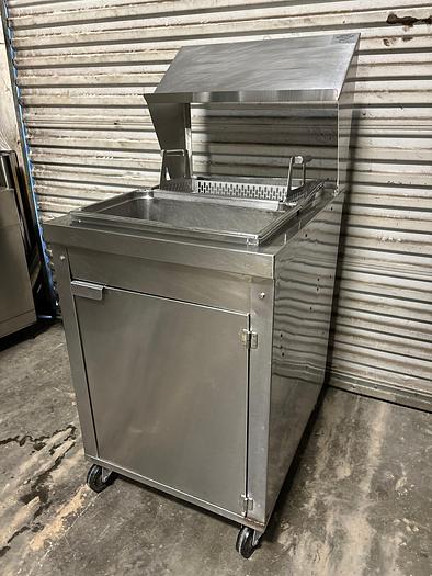 Used GILES BBT-S BREADING AND BATTER STATION W/ SPRING LOADED DUNKING BASKET & SIFTER