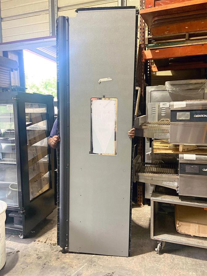 Used Set of 2 NEW - 30" x 96" Impact Traffic Swing Door with View Window and Hardware