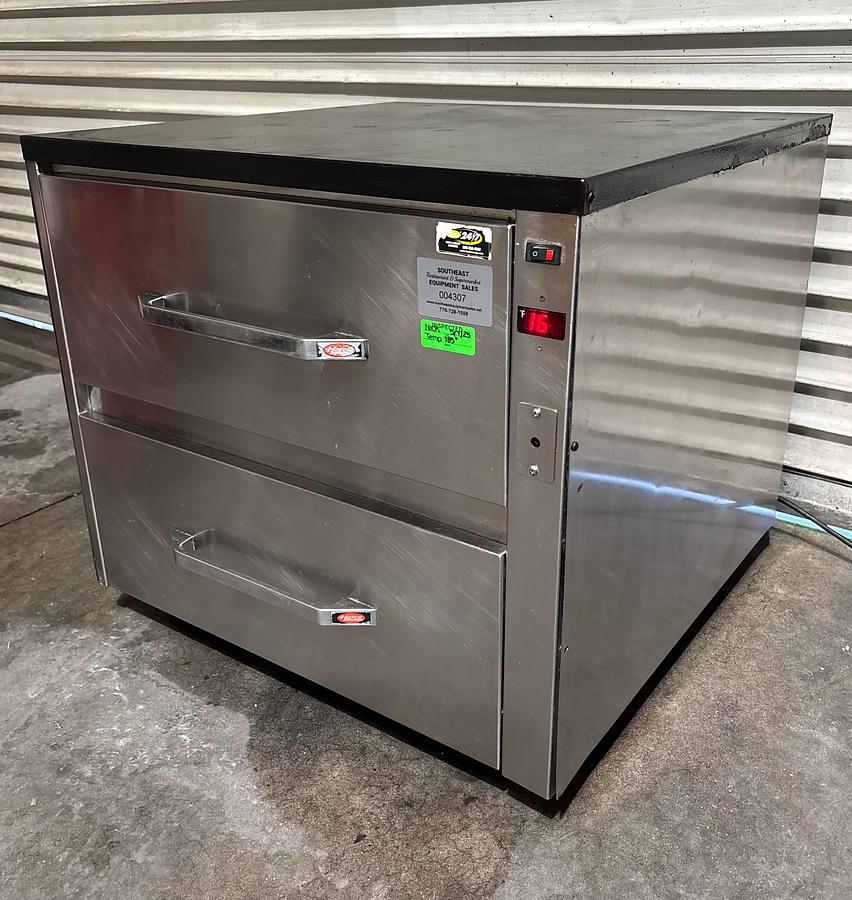 Used Hatco HDW-2 Freestanding Warming Drawer, (2) Compartments, 120v