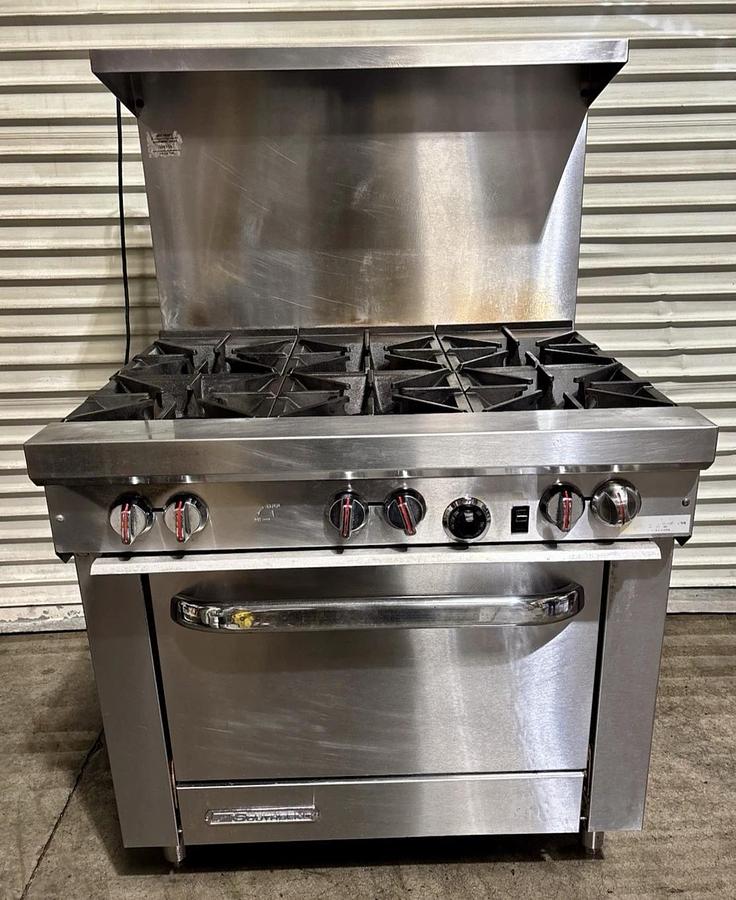 Used Southbend S36A 36" 6 Burner Gas Range w/ Convection Oven, Natural Gas, Excellent
