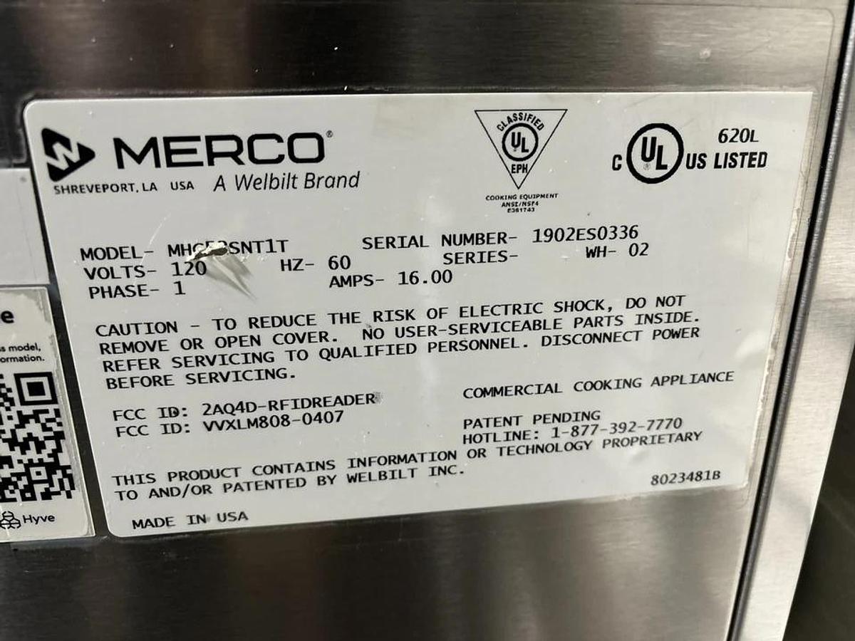 Used Merco MHC-54 SNT1T Pass Through Holding Warming Cabinet on Stand Digital