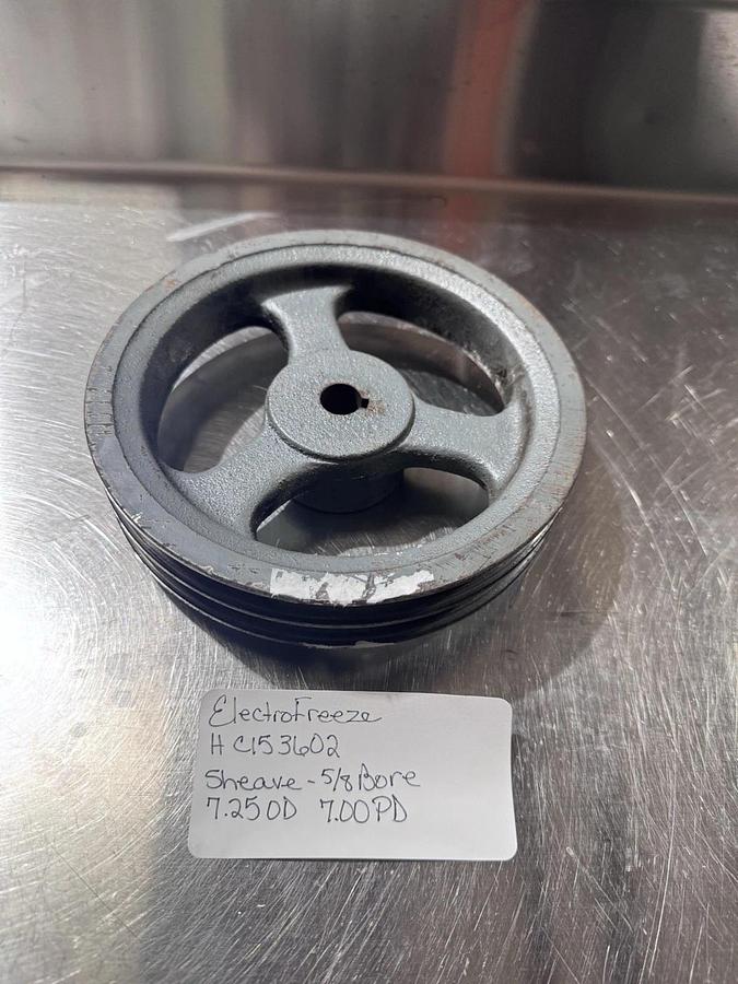 Used Electro Freeze HC153602 SHEAVE-5/8 BORE 7.25 OD 7.00PD