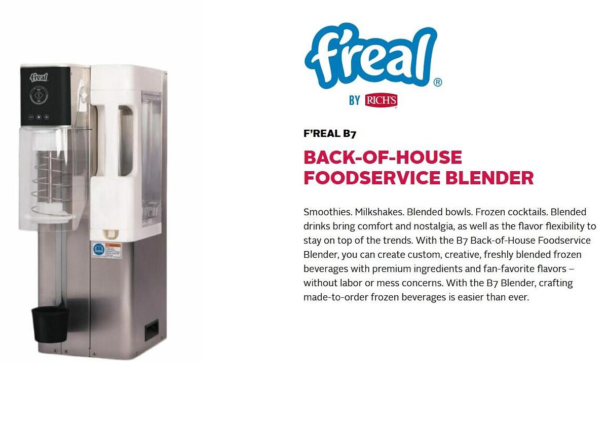 Used F'real B7 Frozen Beverage Blender