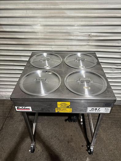 Used Belshaw H&I- 4 Heat & Ice bowl Icer Table 208V/1Ph w/Lids
