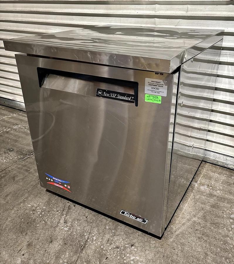 Used Turbo Air TUR-28SD 28" S/S Under Counter Refrigerator ~ Great Condition