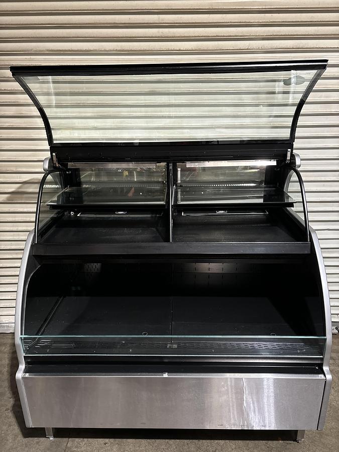 Used Turbo Air TOMW50SBN 50 in Black Dual-Zone Refrigerated Display Case - NICE!!