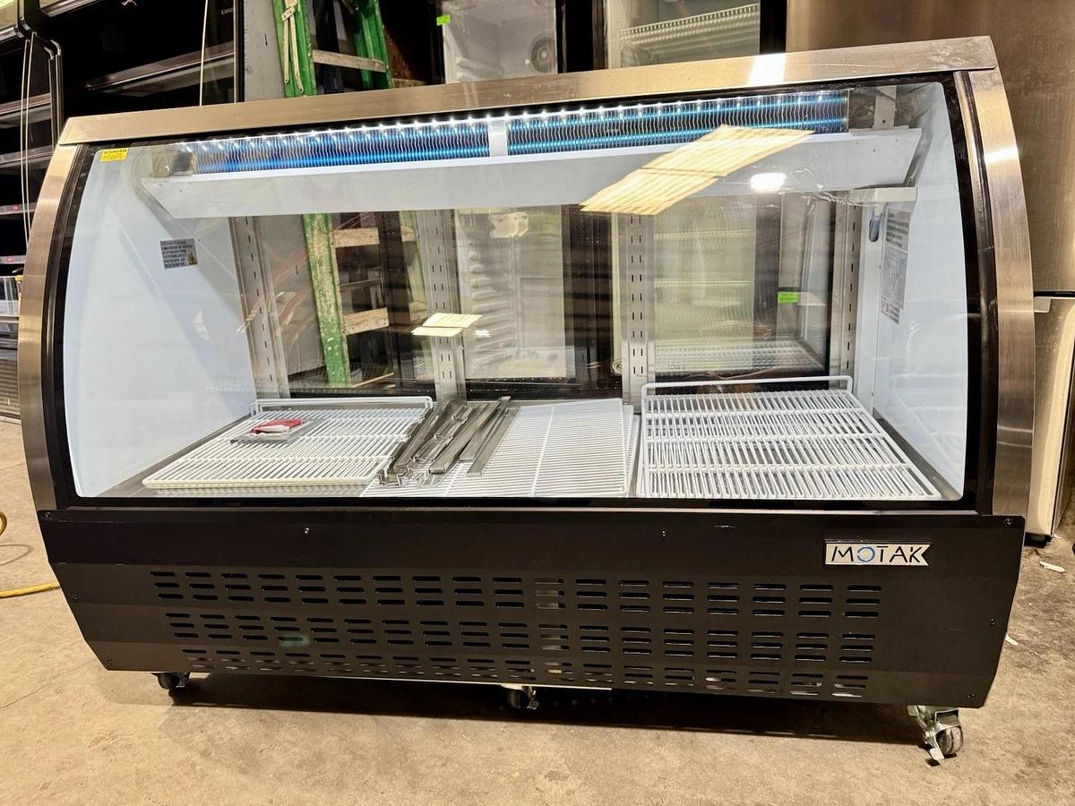 Used MoTak MDC64-X 64 1/4" Refrigerated Full-Service Deli / Meat Case 3 Levels, 115v