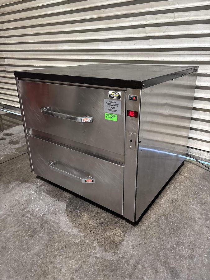 Used Hatco HDW-2 Freestanding Warming Drawer, (2) Compartments, 120v